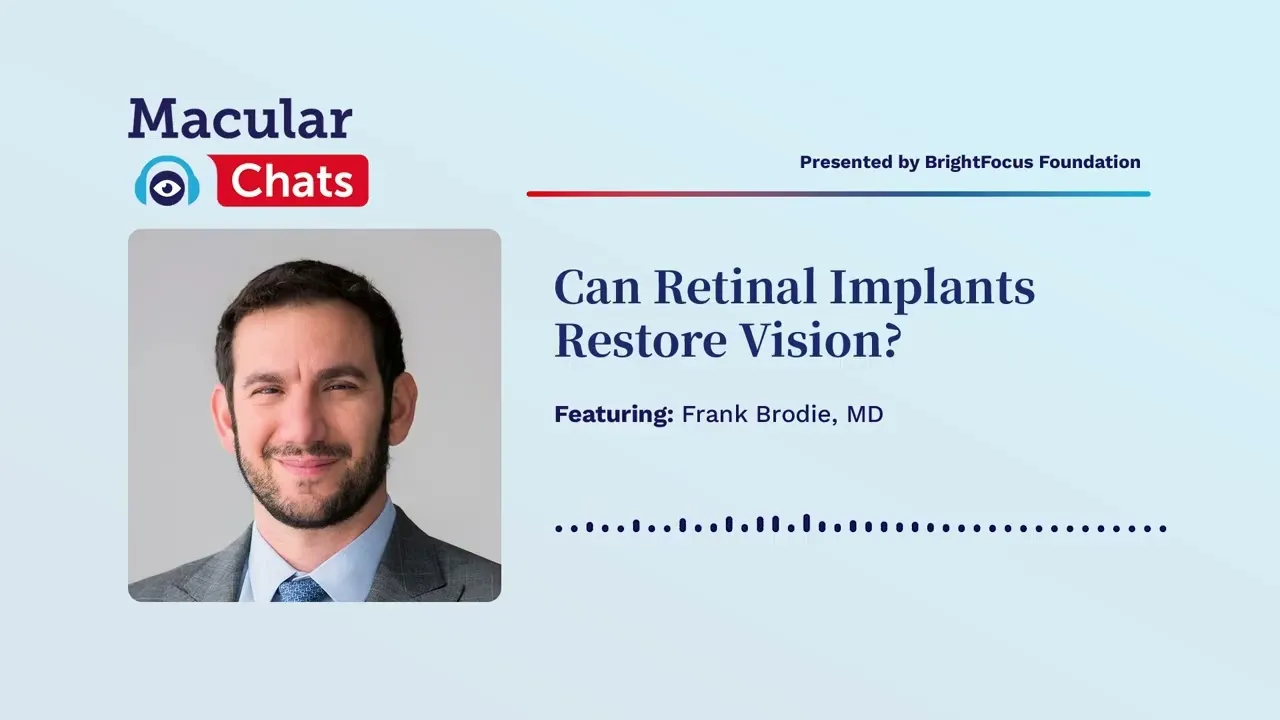 Watch on YouTube: Frank Brodie, MD discusses the PRIMA retinal implant