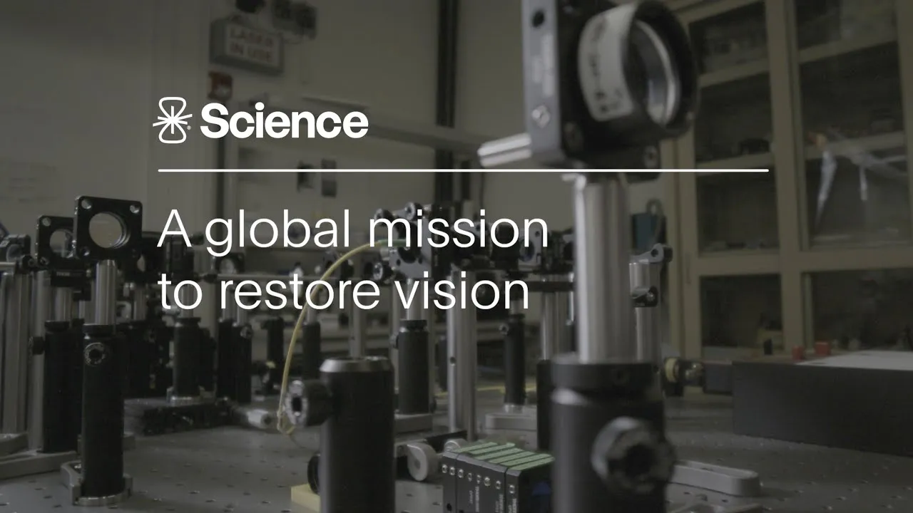 Watch on YouTube: A global mission to restore vision | PRIMA by Science