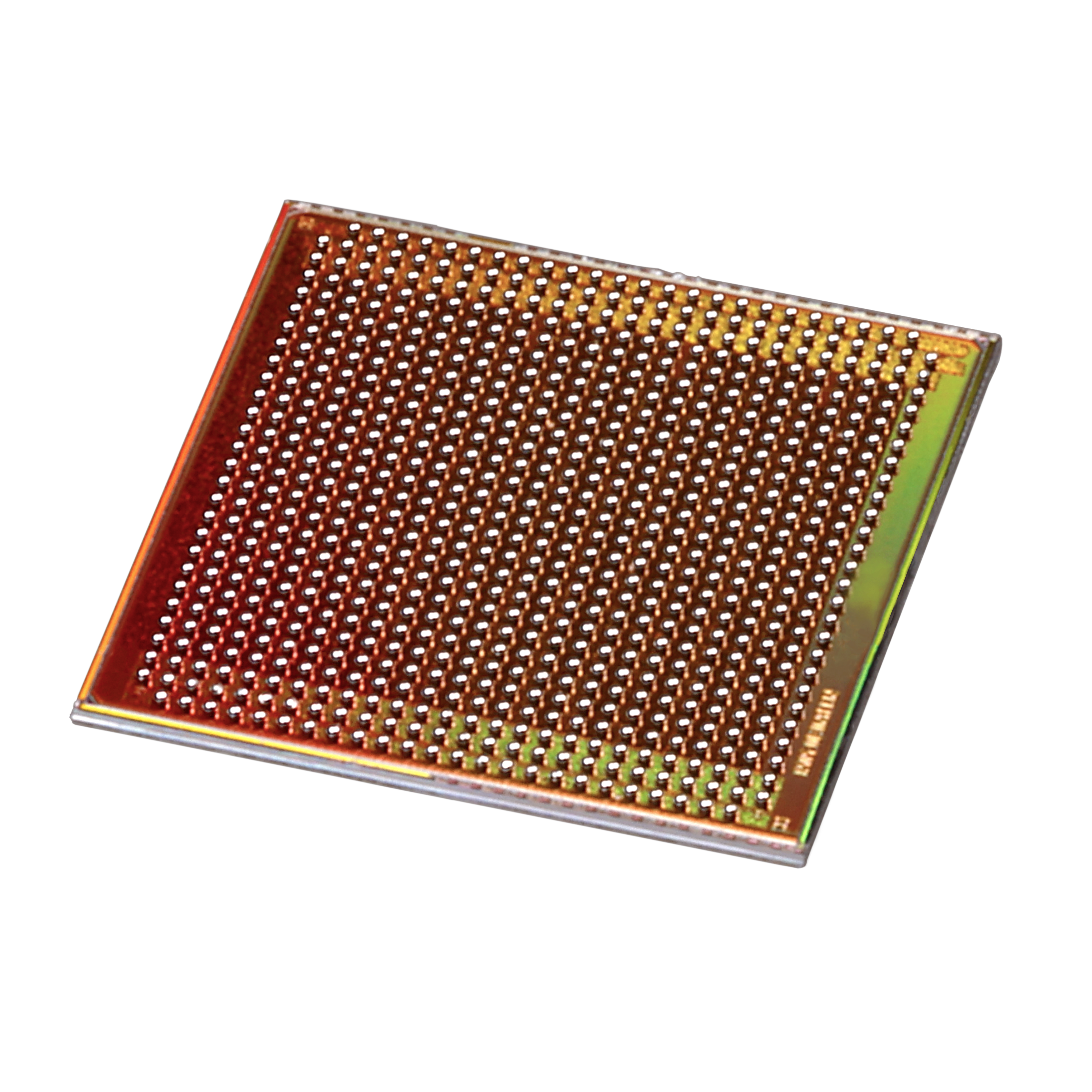 Photograph of the NYX 512 chip isolated from its background.